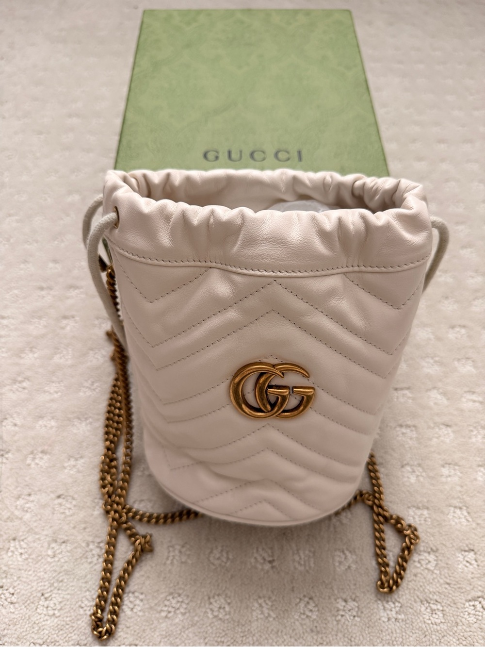Gucci Double G Marmont small bucket bag